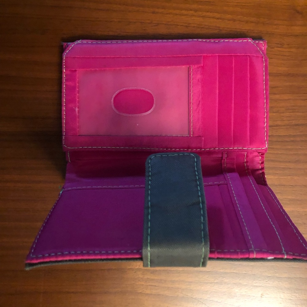 Travelon Quilted Brown and Pink Set Of Two Wallets